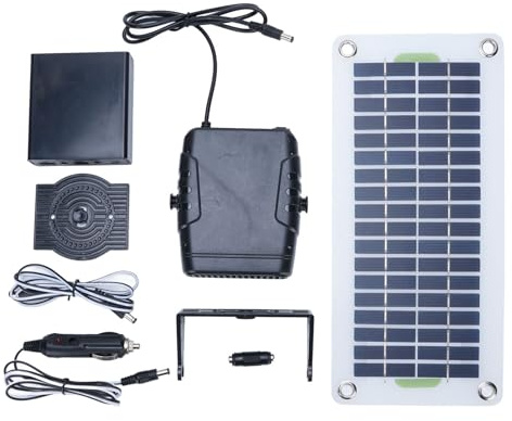 Fockety Chauffage à Panneau Solaire, Chauffage Portable pour Poulailler 30 W pour L'hiver avec Protection contre la Surchauffe, Chauffages à énergie Solaire pour Serre