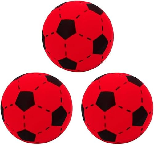 Kyto 3X weicher Ball Softball 12 oder 20 cm Gelb, Rot, Blau Schaumstoffball Kinder Soft Fußball (20 cm ROT)