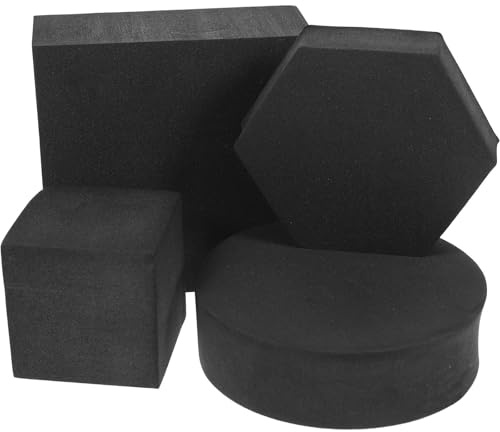 LRXIYODE 4 St Geometriska Kubformade Fotorekvisita i för Produktfotografering Hållbara och Dekorativa Fotoprops för Smink Smycken Blommor och Cafémiljöer