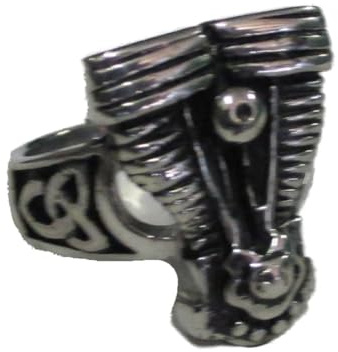 hotrodspirit – ring motor Moto V Twin V2 13US sigillring biker motorcyklister män