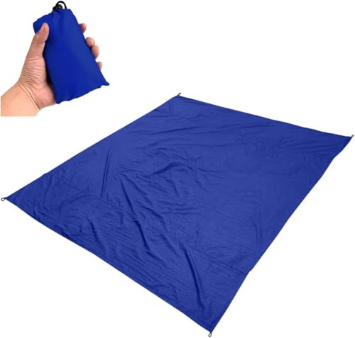 Generise Waterproof Picnic Blanket Picnic Mat for Garden, Beach and General Outdoor Use (100cmx150cm) Blue