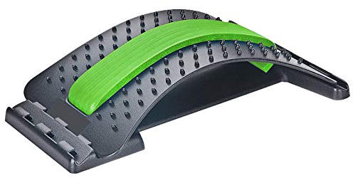 chi-enterprise Rückenstrecker mit Massagenoppen | Rückendehner Trainingsgerät Fitnessgerät Fitness Training Massagegerät | Entspannung und Haltungskorrektur (Grün)