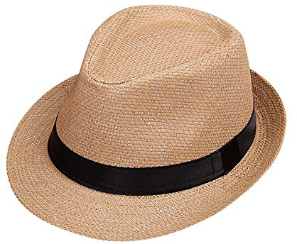 DolceTiger Kinder Jungen Strohhüte Reisen Sommer Sonnenhut Kinder Hut Strohhut Strandhut im Freien Kinder Gentleman Hut