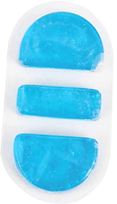 SOLUSTRE 3stücke Kühlkompresse Für Nase Wiederverwendbare Gel-eispackung Linderung Von Verletzungen Und Nasenbluten Flexibel Und Blauer Tpu-kühlpad Für Altersgruppen