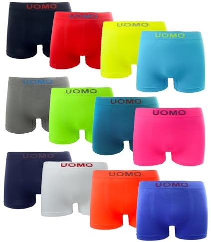 Channo Boxers en Nylon sans Coutures pour Homme, Doux, Élastiques et Confortables - Collection Uomo
