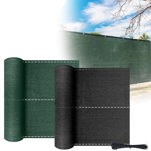 FIVMEN Panel de valla de 1,5 x 10 m, valla de jardín, valla de privacidad, 150 g/m², HDPE, protección visual para balcón, con brida, protección visual para balcón, resistente a la intemperie,