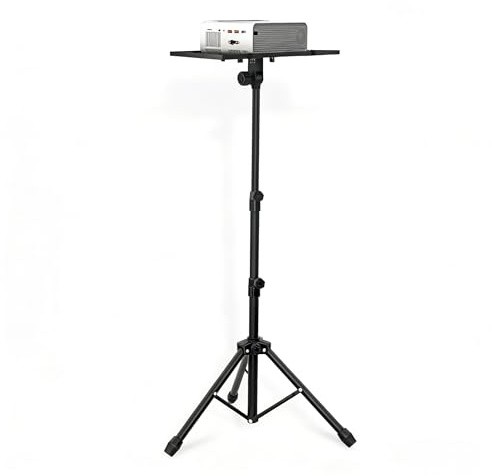 AKOZLIN Trípode para Proyector, Soporte para Proyector Ajustable en Altura y Angulo, Soporte Plegable para Portátil, Trípode para Computadora Portátil, apto para Portátiles, Tabletas y Proyectores