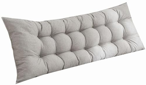 Hoowarm Cuscino da Lettura Grande Rettangolare Cuscino Schienale 90/120/150/180/200cm Cuscini da lettura per letto e Divano Premium Cuscino Lettura Testiera Lavabile Cuscino da Parete(A,90x50x10cm)
