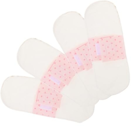 LALADEFIEE Compresas Menstruales Lavables de Algodón para Mujeres, Reutilizables, Suaves y Transpirables, Ideales para Embarazo y Posparto, Paquete de 4 Unidades
