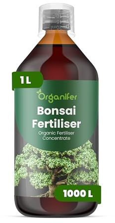 Flytande gödsel för bonsai 1L – Organisk flytande gödsel för miniatyrträd & friskt bladverk – Främjar rötter & vitalitet – Organifer