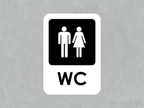 Oedim - Segnali per bagno WC | 14,85 x 21 cm | diversi materiali | Durevole ed economico 1 Unidad