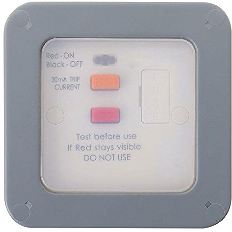 13A Fused Connection Unit with RCD IP66, SWITCHES, Socket OUTLETS Outdoor/Weatherproof Electrical, 1 Piece Pack - WP55RCD-01