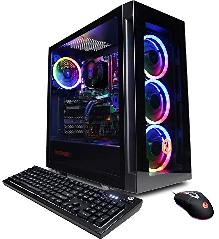 CyberpowerPC Gamer Xtreme VR Gaming PC, Intel Core i7-12700F 2.1GHz, GeForce RTX 3060 12GB, 16GB DDR4, 1TB NVMe SSD, WiFi & Win 11 Home (GXiVR8040A12), Black