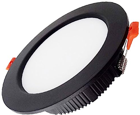 FROIDEXG Empotrable LED Downlight Commercial Hotel Engineering Focos Negros Hogar Antirreflejo Ahorro De Energía Lámpara De Techo Lámpara Empotrada LED De 6 Pulgadas 1 Paquete / 4 Paquetes