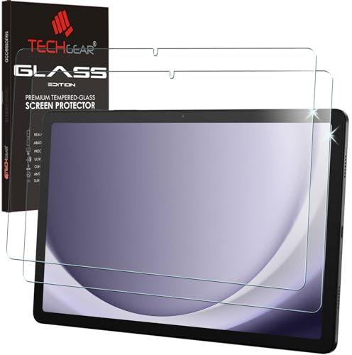 TECHGEAR 2 Pack Tempered Glass Screen Protector for Samsung Galaxy Tab A11 Plus / A11+ (2025) & Tab A9 Plus / A9+ (2023) 11 [HD Clarity] [9H Hardness] [Easy-Clean Surface] [Stylus & S Pen Compatible]