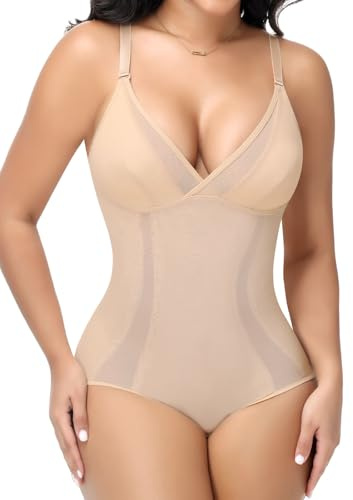 Joyshaper Body Gainant Femme Soutien-Gorge de Forme Ventre Plat Sculptant Shapewear Bodysuit Amincissante Invisible Minceur