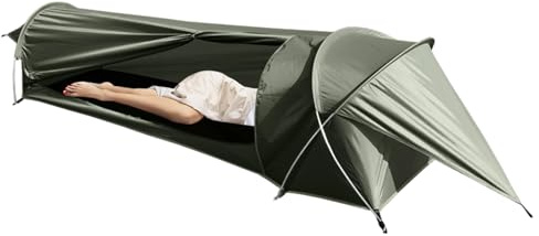 Tienda 1 Persona, Carpa con Espalda 1 Persona, Tiendas de senderismo de Caza, Pequeñas tiendas de senderismo Portátiles, refugio Fácil de Instalar para la Caza, Tienda impermeable, Accesorios