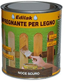 VELECA Impregnante per Legno edilak ml 750 Noce Scuro inodore all'Acqua Noce