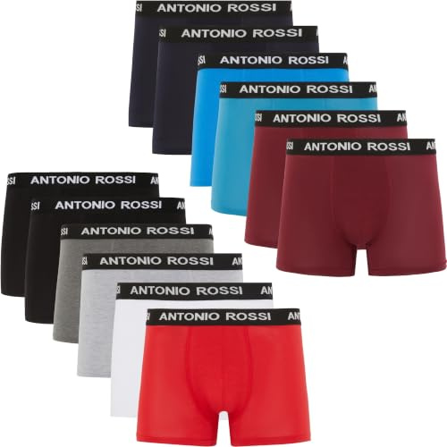 FM London herr Hipster Fitted Boxer, Flerfärgad, XL