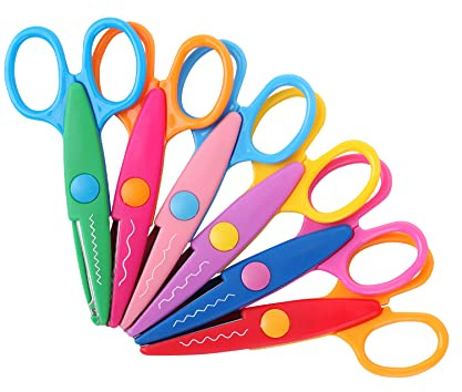 Mr. Pen Craft Scissors - Decorative Edge, 6 Pack, Zig Zag, Scrapbooking