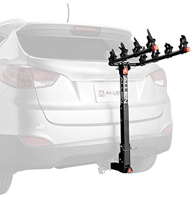 Allen Sports Deluxe Quick Install 4-Bike Hitch Rack, Model 1540RR, Black