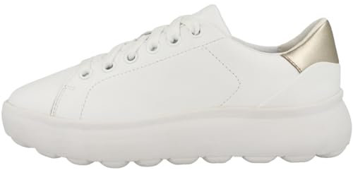 Geox D Spherica Ec4.1 B, Zapatillas Mujer, Oro Blanco, 38 EU