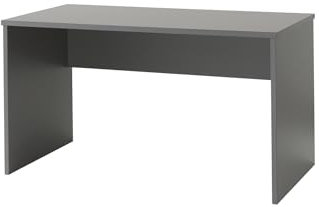 möbelando Kinderschreibtisch >London< in Anthrazit/Buche - 140x75x65cm (BxHxT)