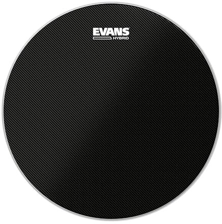 Evans Hybrid Black Marching Snare Drum Head - Marching Band Drum Heads - 14 Zoll