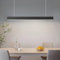 OOWOLF Lampada a Sospensione a LED Focalizzata, 40 W, 4000 K, Lampadario Cucina,110 CM,Luce Bianca Morbida, Lampadario Nero Regolabile in Altezza per Ufficio, Soggiorno, Tavolo da Pranzo