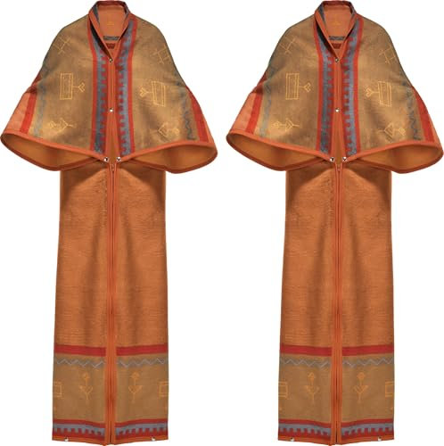 Erwin Müller Wohndecke/Wohnmantel 2er-Pack Mailand Baumwollmischung Terra/beige Größe 150x200 cm