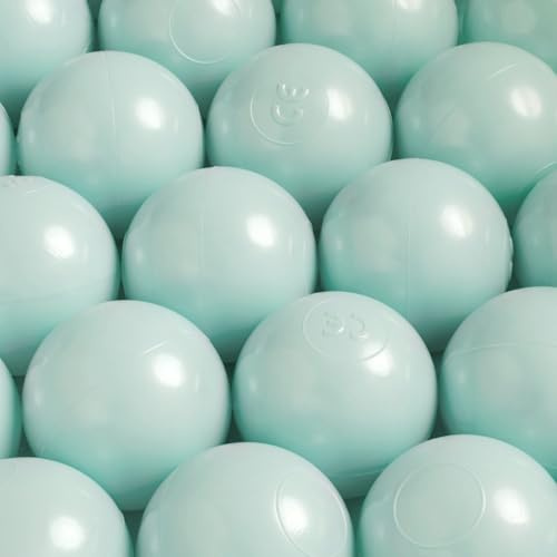 MISIOO 100 stycken bollar för bollbad 6 cm – säker och giftfri – krossa – resistent – perfekt för barn kul – bollpool spel – varumärke