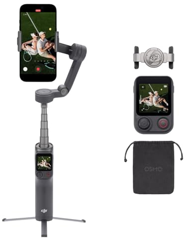 Estabilizador Osmo Mobile 8P para iPhone y Android, Control Remoto, Seguimiento Nativo, Brazo Extensible y trípode Integrados, batería de 10 h, Robusta estabilización en 3 Ejes