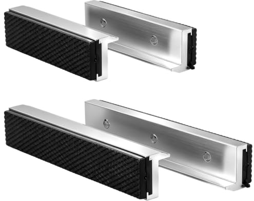 YOUNTHYE Juego de 4 mordazas protectoras (100 mm y 150 mm) | Tornillo de banco de aluminio para taller