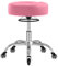 OUTMASTER Rollhocker，Hocker höhenverstellbar mit ringheber，Dicker Schaumstoff für weichen Komfort，Stuhl mit Rollen 360°，Arbeitshocker bis 180 kg belastbar， Drehhocker für Salon Spa und Haushalt(Rosa)