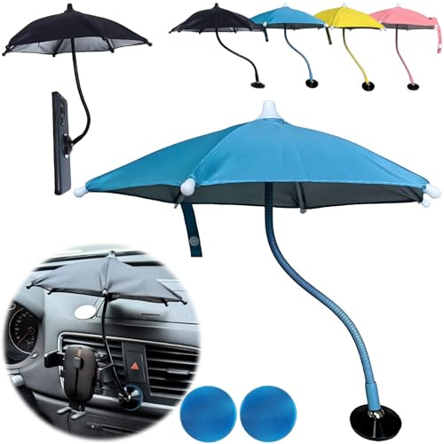 Magnetic Phone Umbrella for Sun - Outdoor Phone Sun Shade 360° Flexible Angle Cell Phone Stands, Universal Anti-Glare Cover for iPhone 15 14 13 12 Pro Max Plus & All Phones