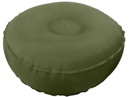 Cuscino da meditazione/yoga, equilibrio gonfiabile, cuscino da yoga cuscino poggiapiedi portatile per tempo libero, viaggi, fitness (verde oliva)
