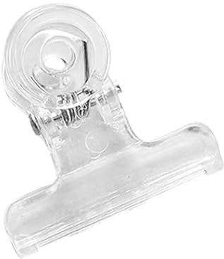 Rcniso Klara Plastklämmor Klämmor för Mattätning, Kompakta och Bärbara Multifunktionsklämmor för Kök och Hemmabruk, Transparent Färg, 1 X Stor Klämma (S)