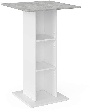 Vicco Bartisch Rodeo, Beton, 70 x 70 cm, als Stehtisch nutzbar, platzsparend für kleine Bereiche