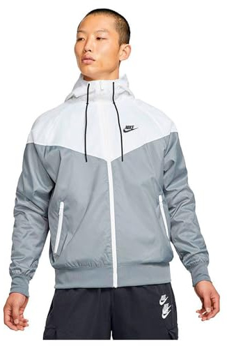 Nike SPE Wooven LND WR HD Giacca Smoke Grey/White/Smoke Grey/bl L