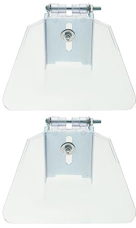 TEHAUX 2 Stück Schleifbock Augenschutz Robustes Abs Und Edelstahl Schutzschild Für 150/200Mm Schleifmaschinen Staub- Und Augenschutz Zubehör Für Sicheres Arbeiten