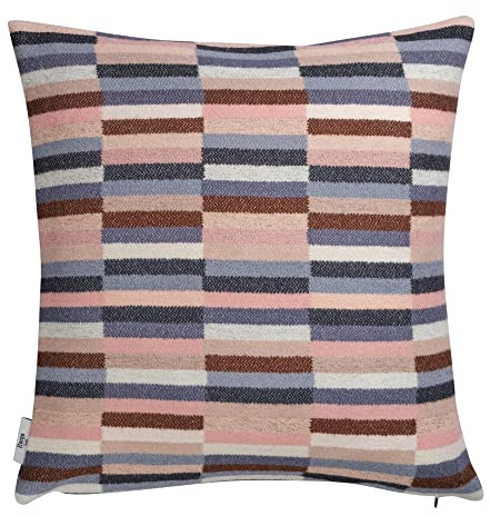 RØROS TWEED - Ida - Kissen aus norwegischer Lammwolle - Design von Anderssen & Voll - Kissenmaße: 50 x 50 cm (50 x 50 cm, 106003 - Rosa Blue)