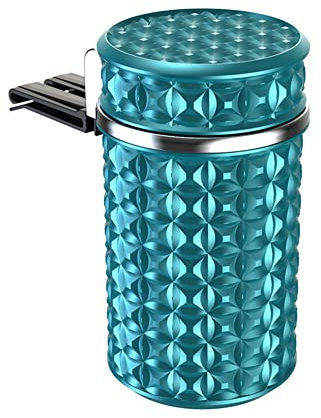 LICHENGTAI Auto Aschenbecher Mit Geruchsneutralem Deckel, Mini Mülleimer Autotassenhalter Selbstlöschender Aschenbecher Tragbarer Aschenbecher für Unterwegs Haus Büro Autotassenhalter