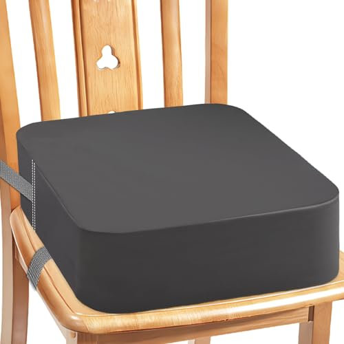 Silla elevadora de asiento para niños para la mesa - niños antideslizante, fácil de levantar la altura, fuerte apoyo, cojín de asiento, cubierta de poliuretano, fácil de limpiar, extraíble