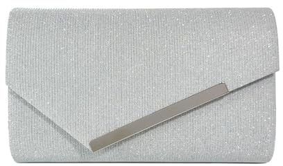 RPAEOY Pochette Donna Elegante Clutch Bag Borsa Cerimonia Tracolla Catena Oro Borsetta Sera Matrimonio Festa Borsette Rigide Envelope