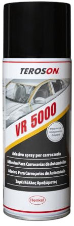 Adesivo spray per carrozzeria Teroson VR 5000 (400 ml) per incollare pelle, finta pelle, tessuti, cartone, gomma, metallo