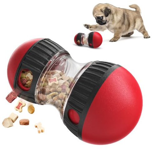 Mineup Interaktives Hundespielzeug Intelligenz, Rolling Feeder Hundespielzeug, Snackspender für Hunde, für Förderung der Intelligenz, Verbesserung der Verdauung