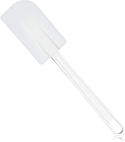 COYUN Espátula de Masa, Rasqueta de Masa como Ayuda para Hornear y Cocinar, Silicona Resistente, 24 cm, color blanca, Apto para Lavavajillas
