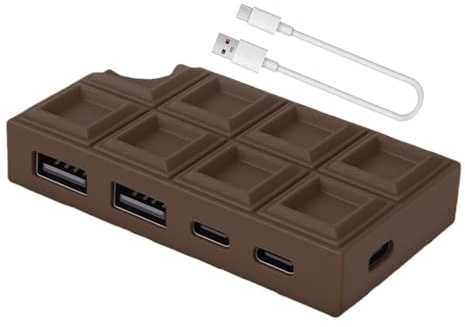 REITINGE USB C 4 Port Splitter Adattatore di Alimentazione Adattatore Espansore Multiplo Splitter USB per PC Laptop Desktop Tablet Accessori Adattatore