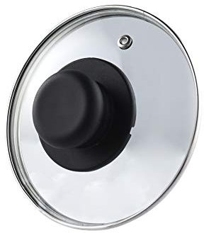 Coperchio universale, padella e pentola, vetro, bordo alluminio, 14 cm