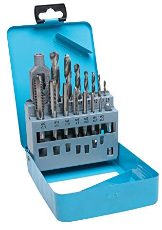 Blue Spot Tools 20512 15PCE Drill and Tap Set (M3-M12) (2.5-10.2mm)